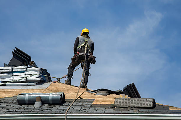 Professional Roof Replacement technician working in Arkdale, WI